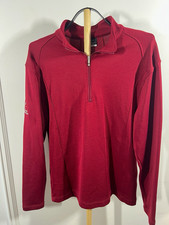 Nike Golf 1/4 Zip Pullover Mens Medium Burgundy Red Golf Quarter Zip Techfit