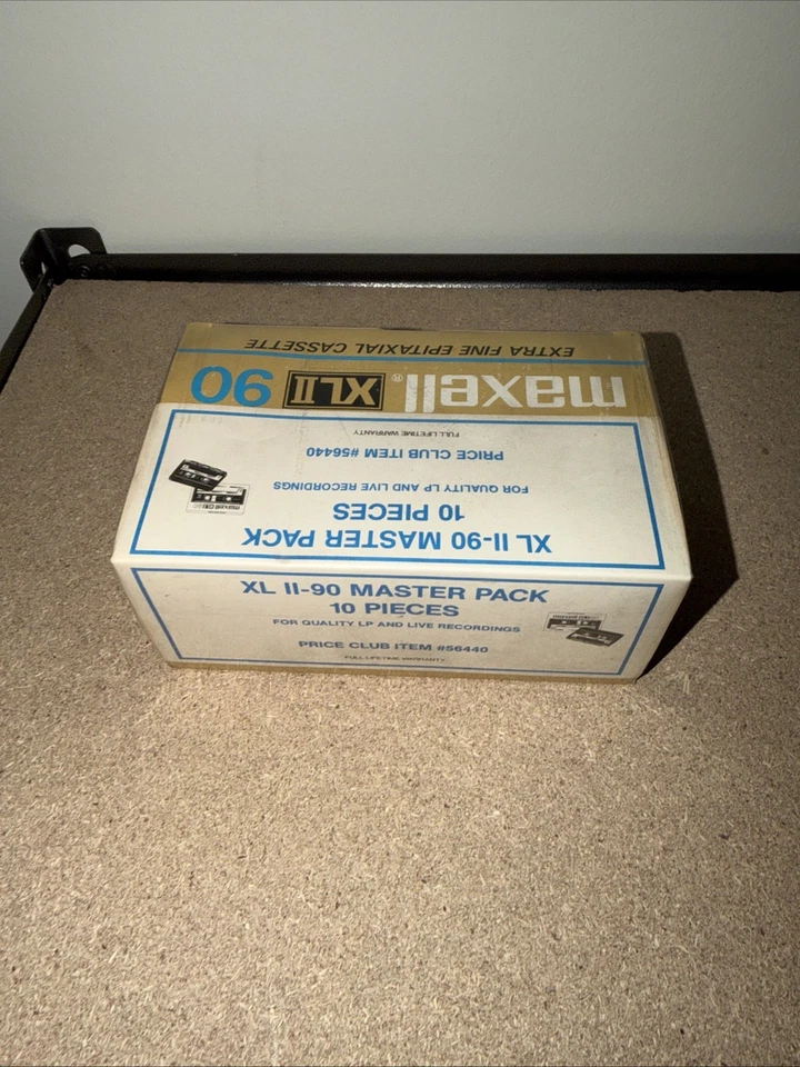 SEALED NOS Maxwell XL II 90 Extra Fine Epitaxial Cassettes- Master Pack 10 Piece - Image 4 of 4