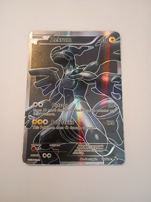 ultra rare zekrom pokemon card Pokemon TCG Zekrom Full Art Ultra Rare Holo Card 114/114