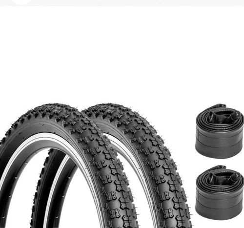 2-Pack Kids Bike Tires Set: Hycline 20x2.125 Inch (57-406 mm) Folding Replace