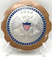 Longaberger WoodCrafts 2005 Presidential Inaugural Americana Basket Lid *New*