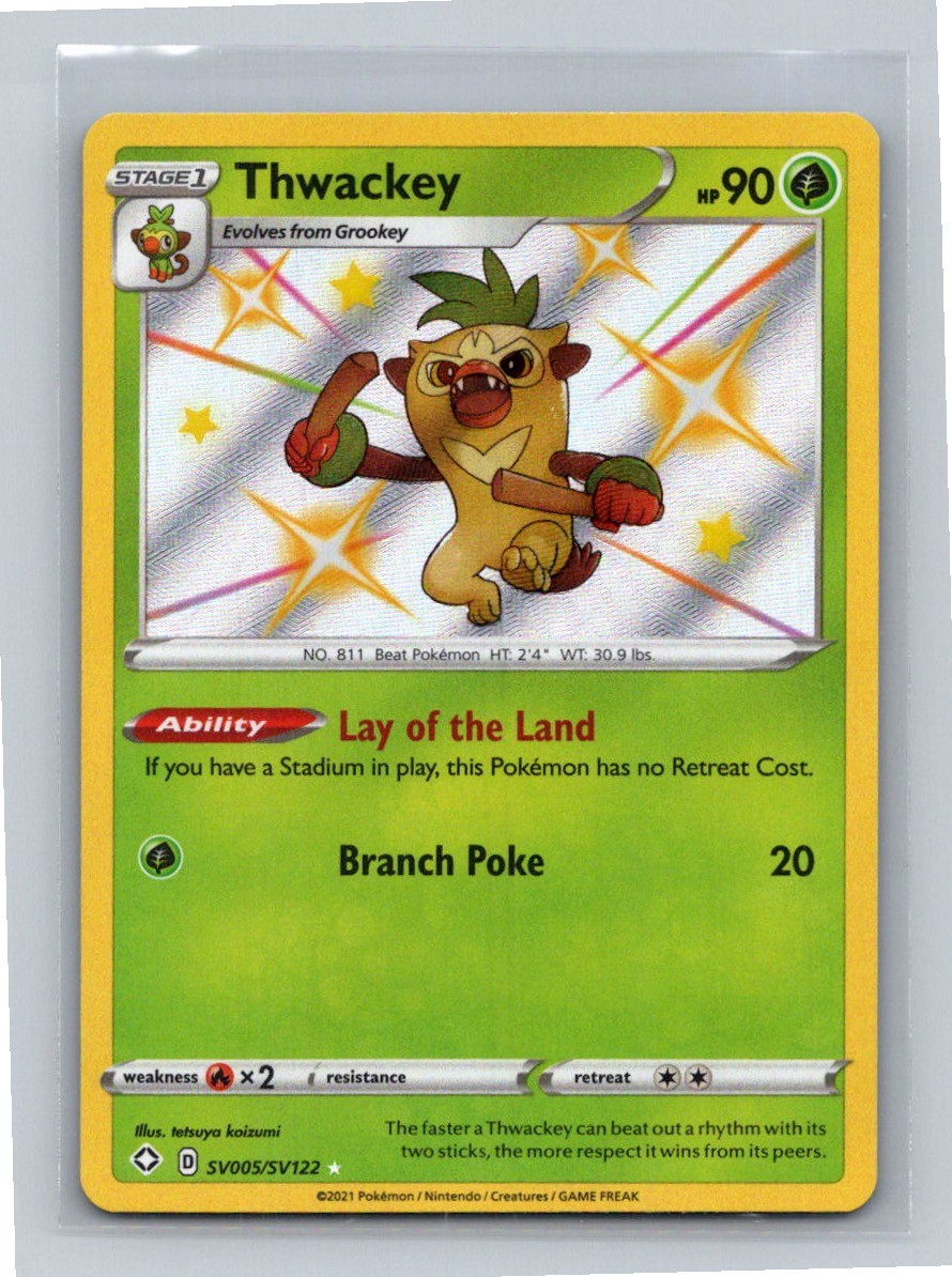 Thwackey Shiny Holo Rare Shining Fates: Shiny Vault SV005/SV122 NM