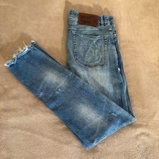 Billionare Boys Club Jeans Mens Size 36 (36x30) Blue Embroidered Inner Peace