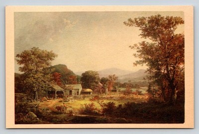 Cider Making in the Country George H. Durrie Art Postcard NY State Historical