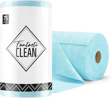 Microfiber Cleaning Cloth Roll -75 Pack, Tear Away Microfiber Towels, 12" X 12",