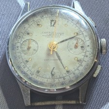 Cronografo CHARLES Nicolet Tramelan Ruota Colonne Cal. 39 Chronograph Watch