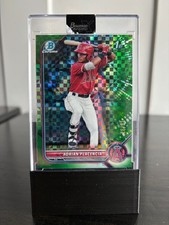 2022 Bowman Chrome X Prospects Adrian Placencia Green BCP #/31 