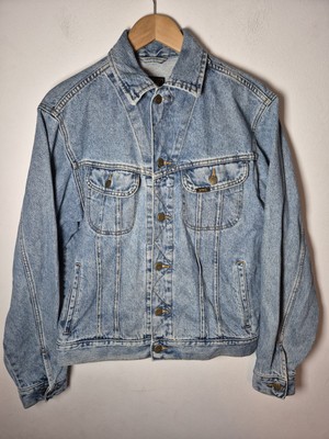 Lee Riders Herren Vintage Blau Jeansjacke - Medium - Retro Unisex Kansas USA