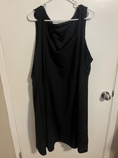 Limited Collection Little Black Dress LBD Sleeveless Square Neck Size 26 28 