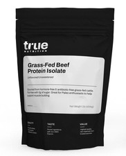 True Nutrition Grass Fed Beef Protein Powder Isolate - 29g of Paleo Keto Carn...