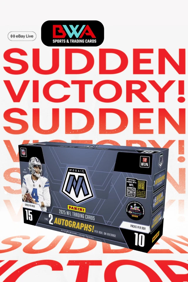$1 SUDDEN VICTORY! 2025 NFL MOSAIC!!