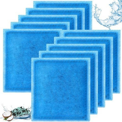 Qwakay Aquarium Filter Replacement Cartridge - 10 Pack Rite Size C Fish Tank Car