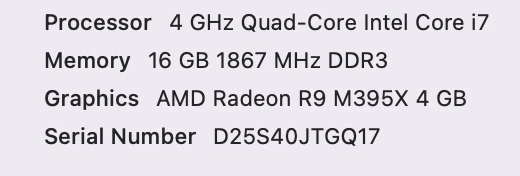 27" Mac 5K QUADCore i7 4GHz16GB Ram 2.09TB Fusion Radeon Pro M395 +KYBRD+MSE Foto 2 de 4