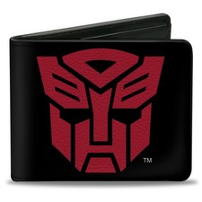 Bi-Fold Wallet Transformers Autobot Shield Black/Red