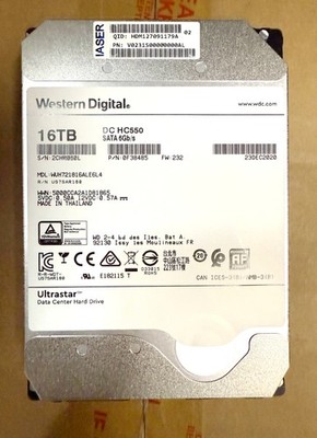 WD WUH721816ALE6L4 16TB SATA Ultrastar DC HC550 3.5
