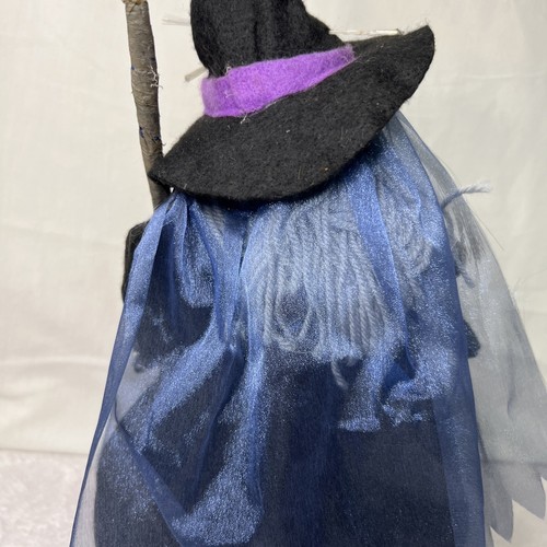 Foremost Halloween Fiber Optic Witch Broom Vintage Kmart Spooky 12" Box - Picture 10 of 16