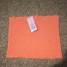 Wild Fable Brilliant Peach Cropped Strapless Tube Top Size M