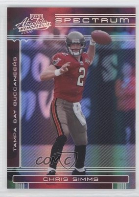 2006 Playoff Absolute Memorabilia Spectrum Silver 7/100 Chris Simms #140 e5r