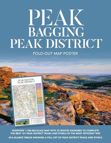 Peak Bagging: Peak District Fold-out Map Poster (Poster) - Image 7