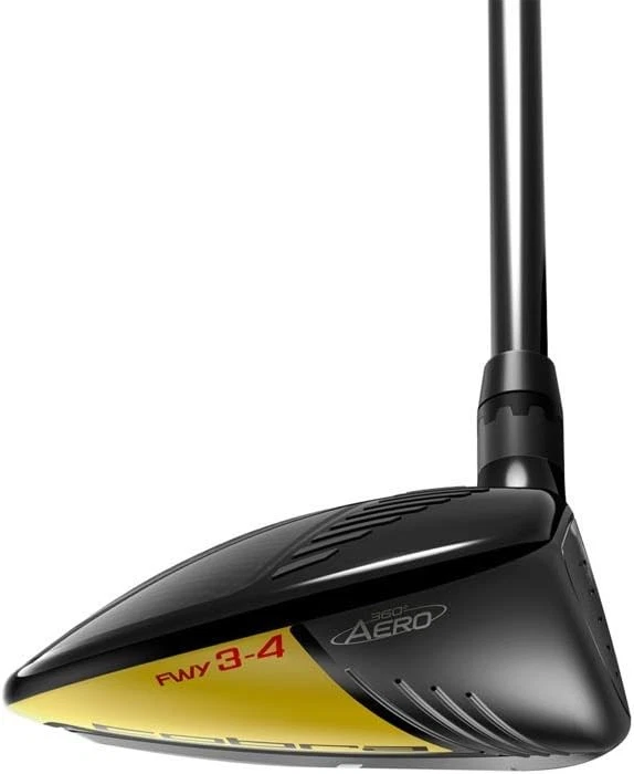 New LH Cobra King F9 Yellow/Black 14.5 Degree 3 Wood Atmos 7S Reg W/Headcover - Image 4 of 4