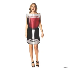 Womens Get Real Glass Of Wine Costume