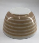 Vintage Pyrex #402 Sandalwood Rainbow Stripes Mixing Bowl 1 1/2 Qt.