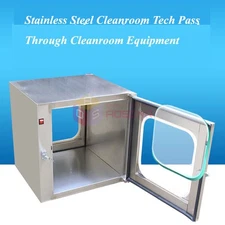 Stainless Steel Cleanroom Pass-Through - 110V Tech Transfer Window Equipment