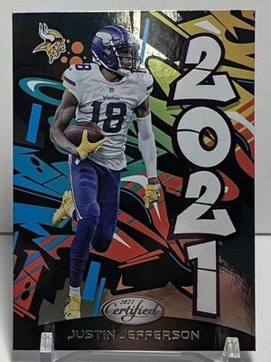 Justin Jefferson 2021 Panini Certified 2021 Graffiti Mirror Insert #2021-11