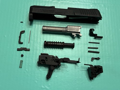 USED OEM TAURUS G2C SLIDE BARREL LOWER PARTS TRIGGER SAFETY EJECTOR 9MM