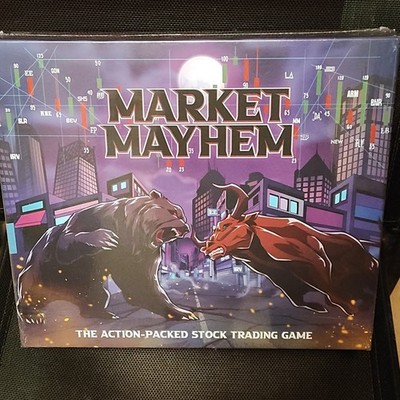 Fryer Brothers Market Mayhem Finance Board Game 2-4 Players Ages 12+