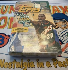 (1) Sealed Box TOPPS 1999-2000 NBA BASKETBALL Series 1, (32 PACKS)