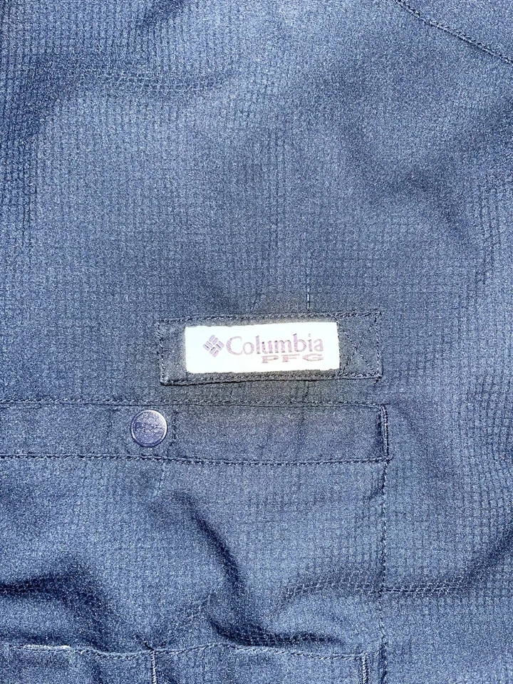 Auburn Tigers Columbia PFG abotonada manga corta ventilada azul 2xL pesca para hombre” Foto 2 de 4