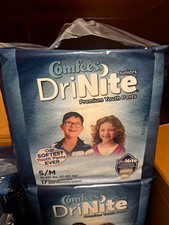 4 Comfees DriNite Juniors Premium Youth Pants S/M Overnight Blue 17