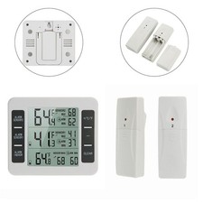 Indoor Outdoor Wireless Fridge Freezer Alarm Thermometer Temperature Monitor