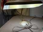 Retro Table Desk Lamp MCM Machine Age Atomic gooseneck bankers light by cannon — photo 2