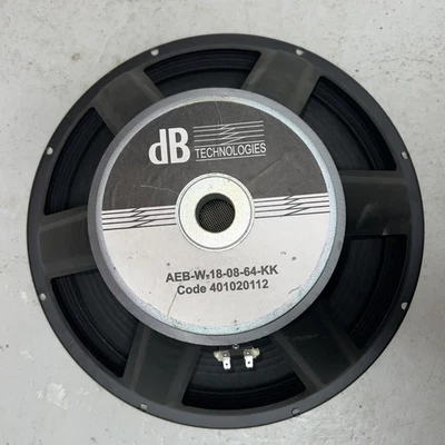 dB Technologies 18" SUBWOOFER aeb w 18 08 64 kk Code 401020112 für 808 D Defekt - Bild 1 von 3