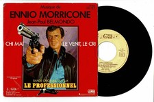 LE PROFESSIONAL Vinyl Film 45T Ennio MORRICONE J-P BELMONDO Bebel WEA 801026