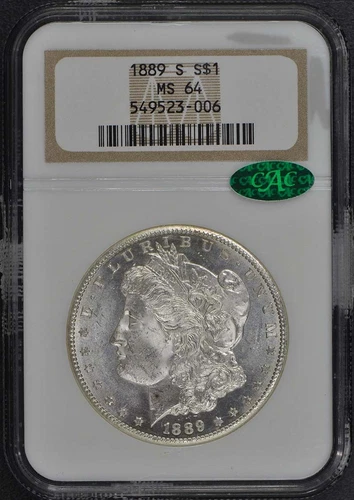 1889-S Morgan Dollar S$1 NGC MS64 (CAC)
