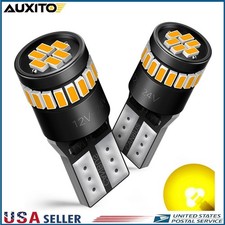 2x T10 168 194 Amber Yellow Led Canbus No Error License Side Marker Light Bulb N