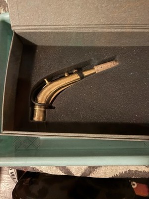 KB Sax Alto Saxophone Neck 24k Gold Plated Hand Hammered