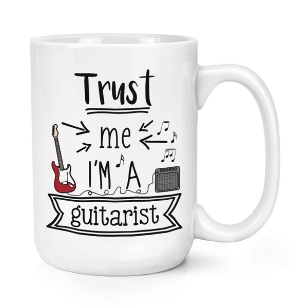 Trust Me I'm A Gitarrist 426Ml Groß Becher Tasse Lustiger Witz Best Favorit-image
