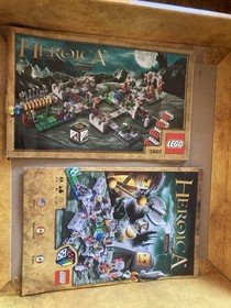 Lego Games 3860 Heroica Castle Fortaan, incomplete, w/ box & manuals READ