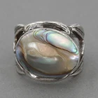 Vintage Sterling Silver Blister Pearl Ring SMALL Size 2.75