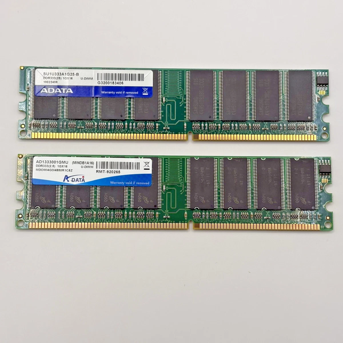 Barrette Mémoire ADATA DDR400 PC3200 2GB (2x1GB) CL3 - AD1400001GMU