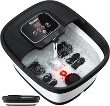 Collapsible Foot Spa with Heat, Bubble, Red Light, and Temperature Contro