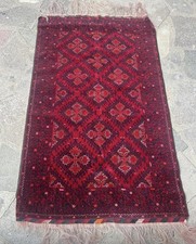 AFGHAN RUG HAND MADE Wool Vintage Antique L170cm / W103cm