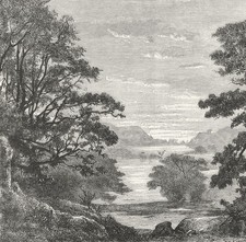 INDIA. View Mount Abu c1885 old antique vintage print picture