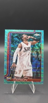 Topps Chrome Update 2026 Allen Iverson #145 Wave Aqua Parallel /199 76ers