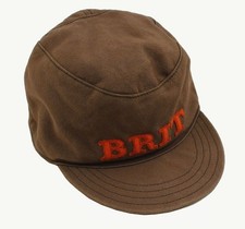 Burberry Brid Kids Chocolate Brown Logo Applique Hat XL 26812133