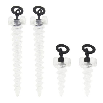 20Pcs Carp Baits Boilies Screw Floating Baits Boilie Screws With Rings Swivels